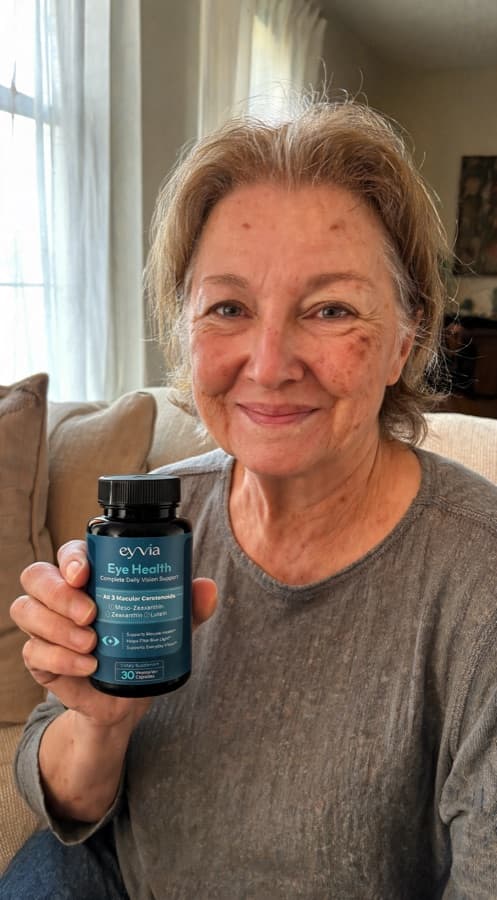 An EYVIA customer at home.